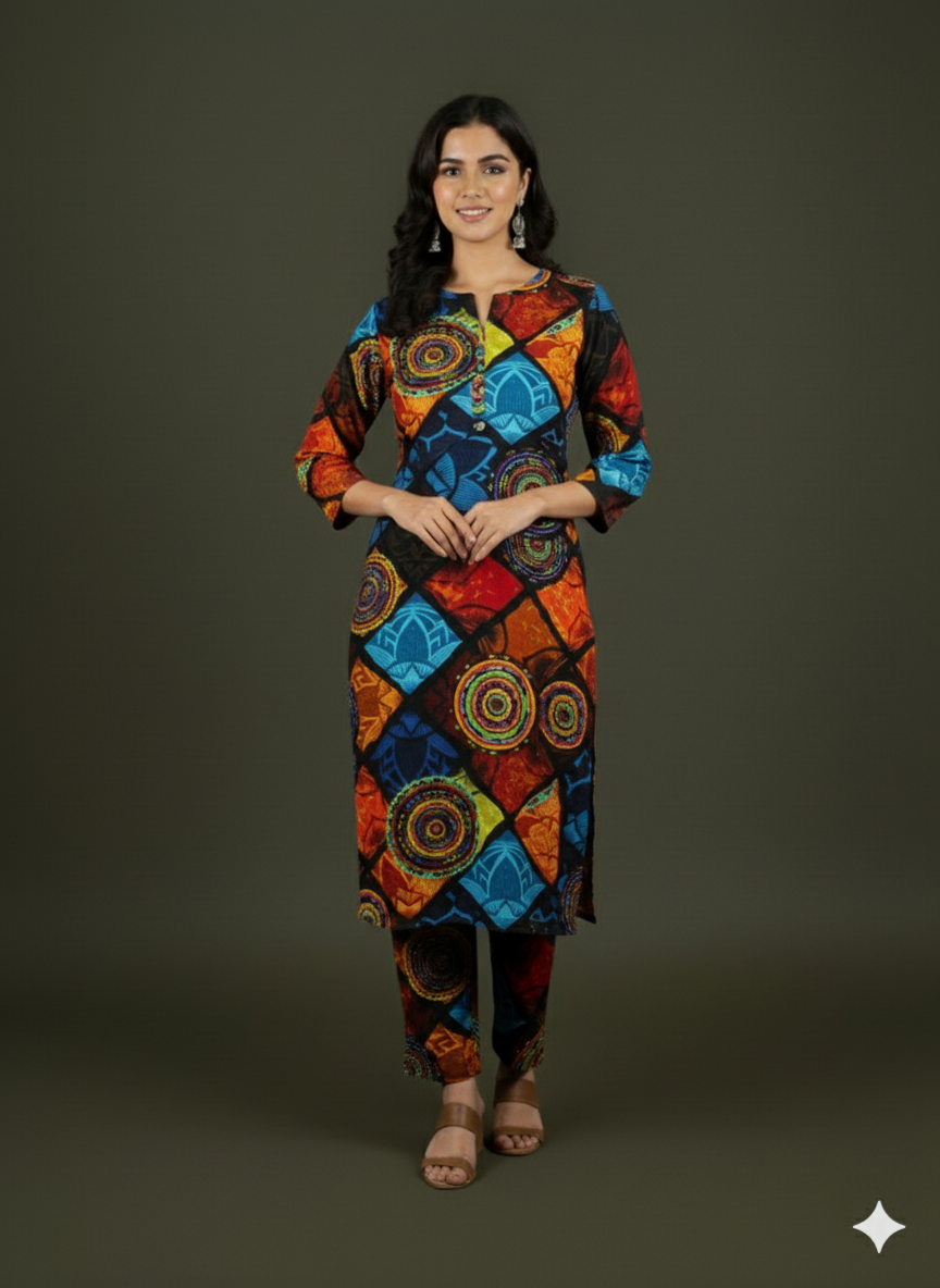 Digital Printed Khaddar 2pc