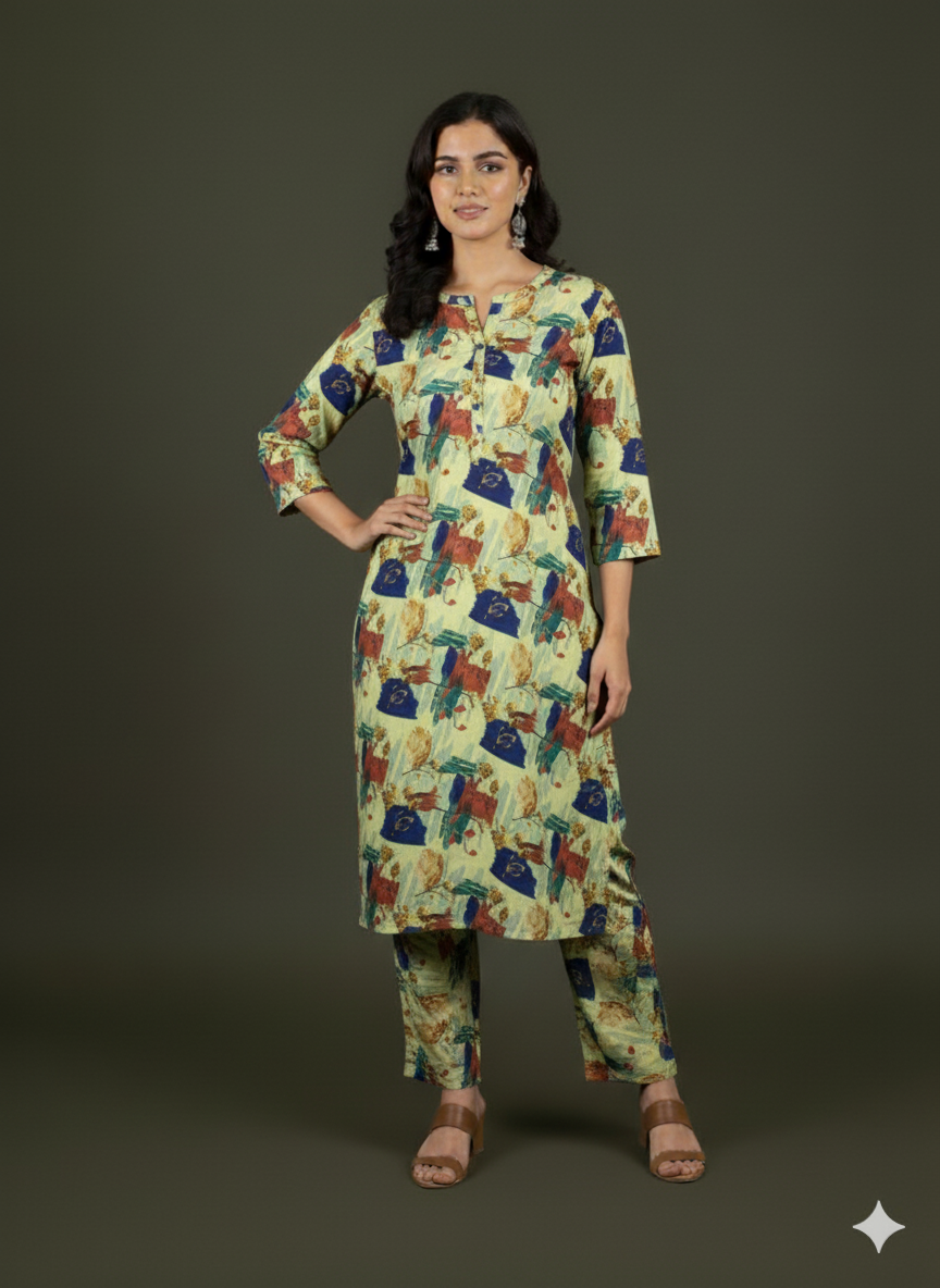 Digital Printed Khaddar 2pc