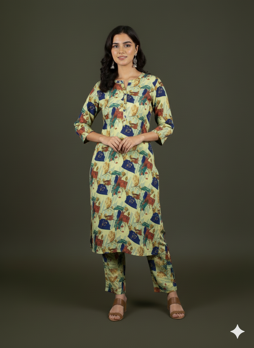 Digital Printed Khaddar 2pc