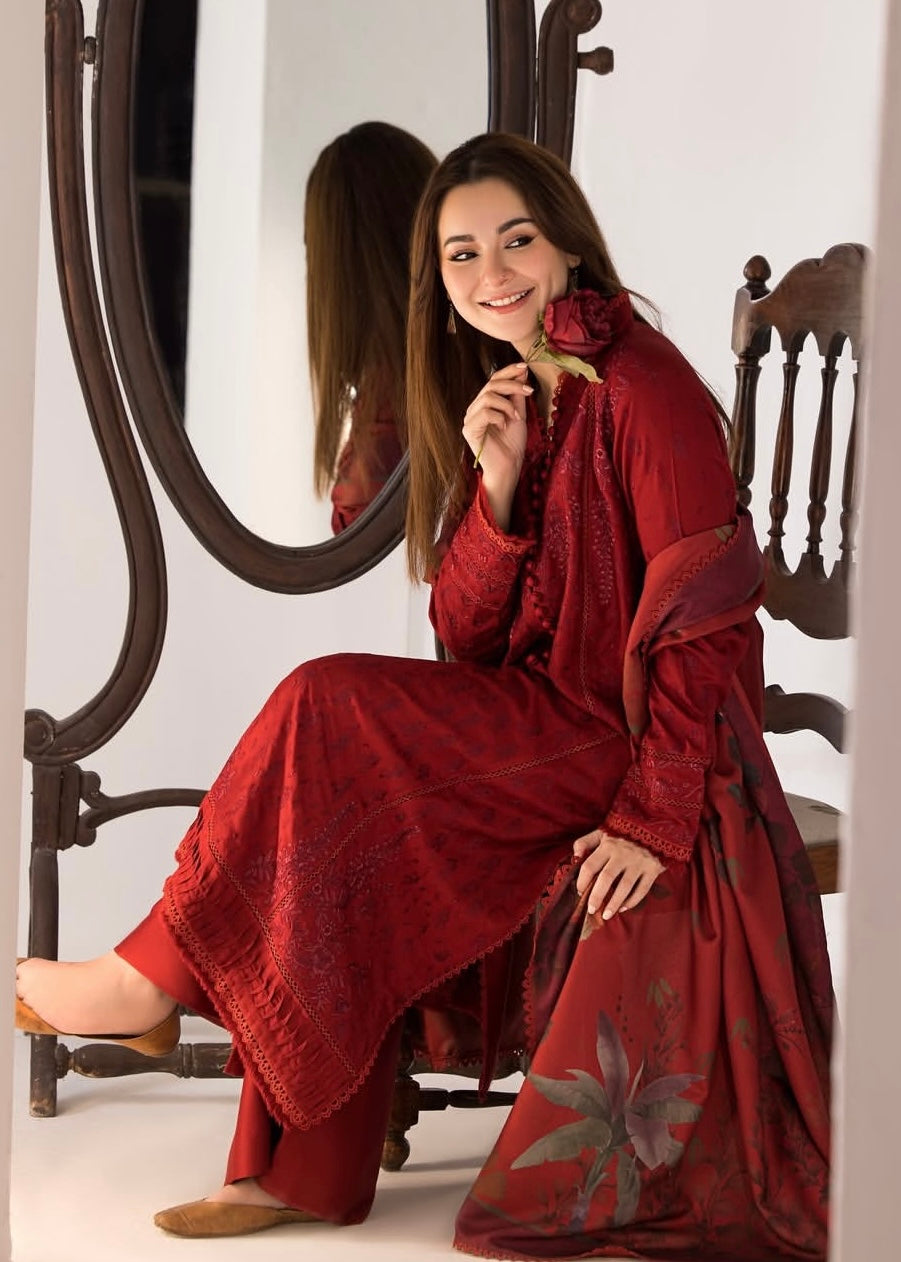 SOBIA NAZIR - 3PC DHANAK EMBROIDERED