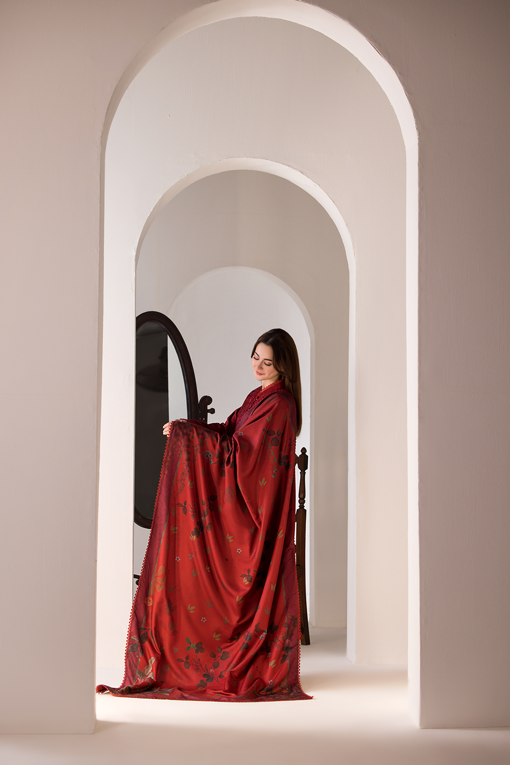 SOBIA NAZIR - 3PC DHANAK EMBROIDERED