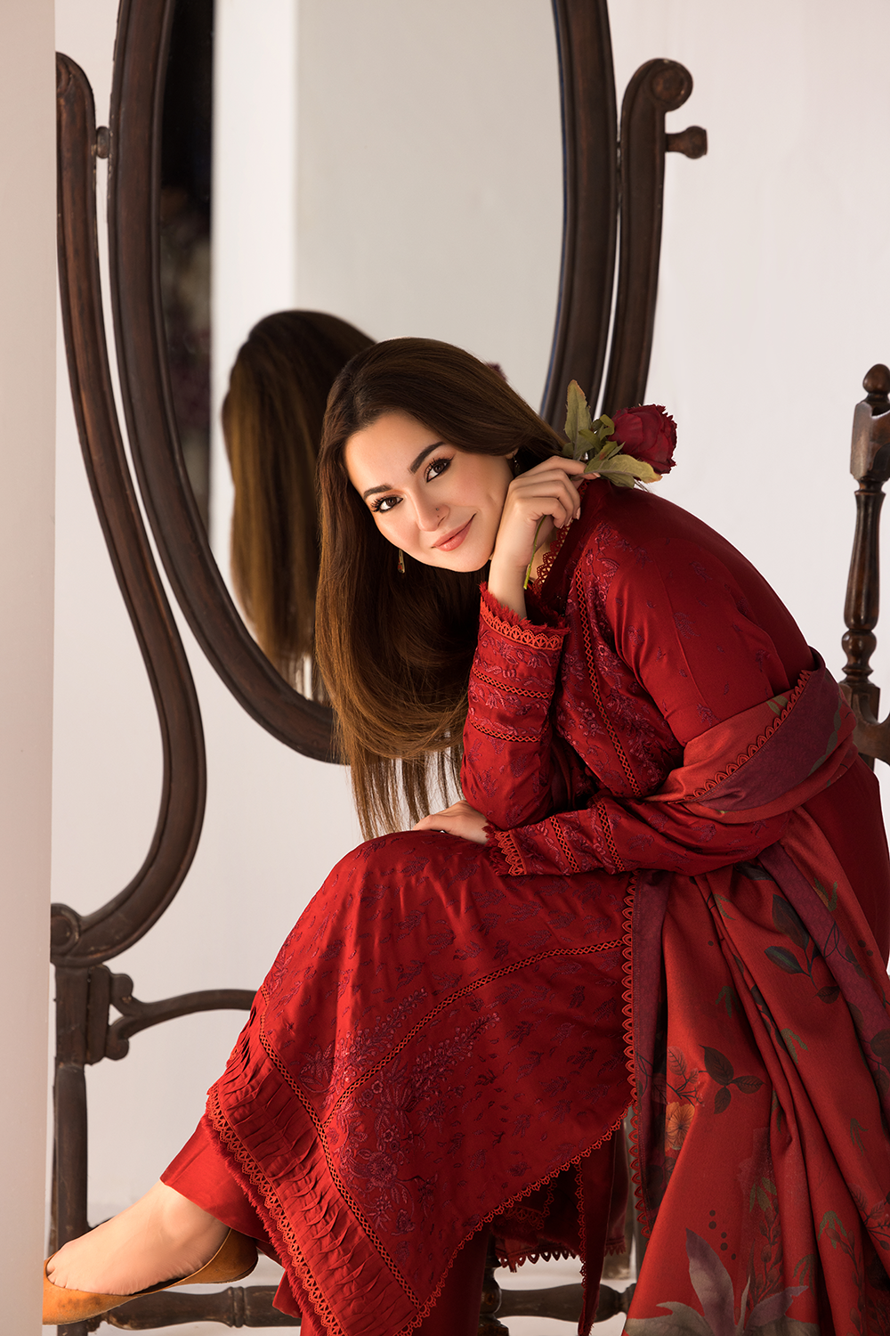 SOBIA NAZIR - 3PC DHANAK EMBROIDERED