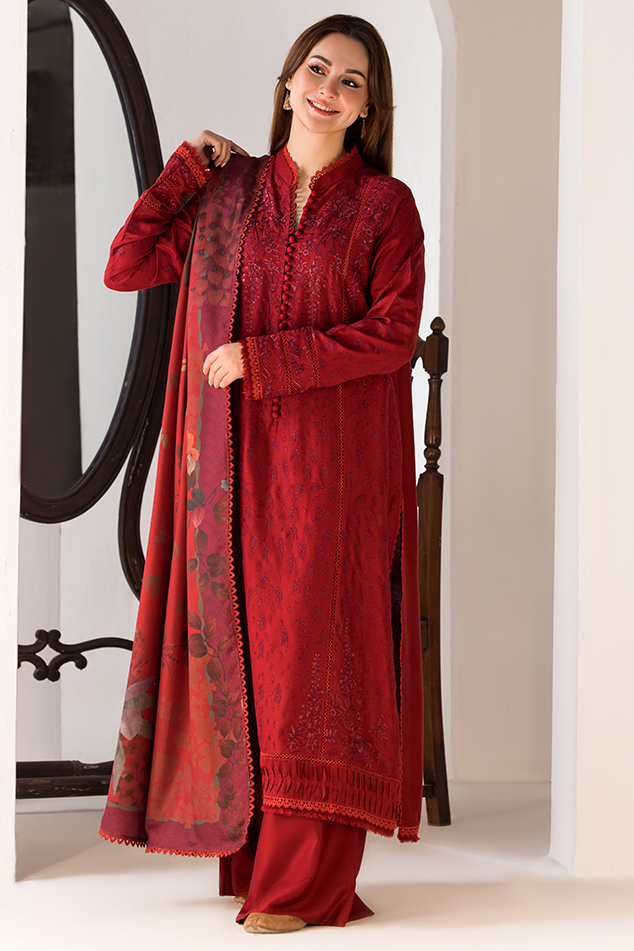 SOBIA NAZIR - 3PC DHANAK EMBROIDERED