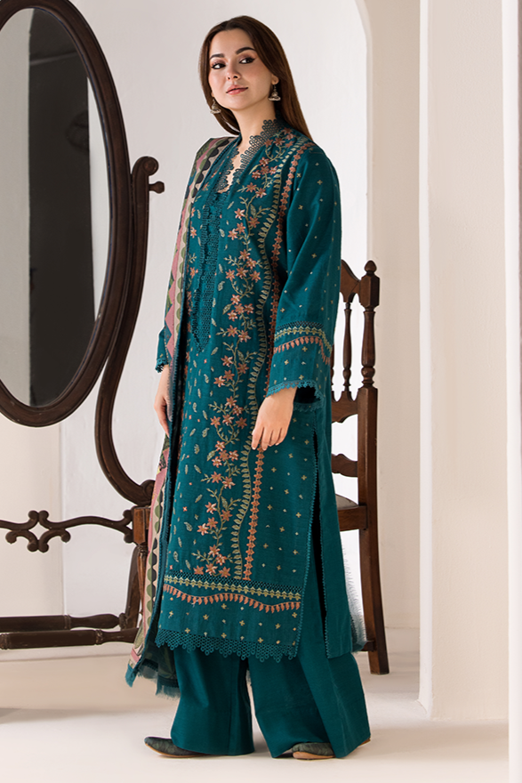 SOBIA NAZIR - 3PC DHANAK EMBROIDERED