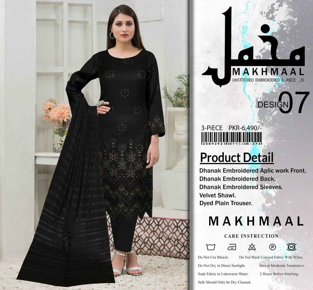Makhmal | Luxury Embroidered | Dhanak